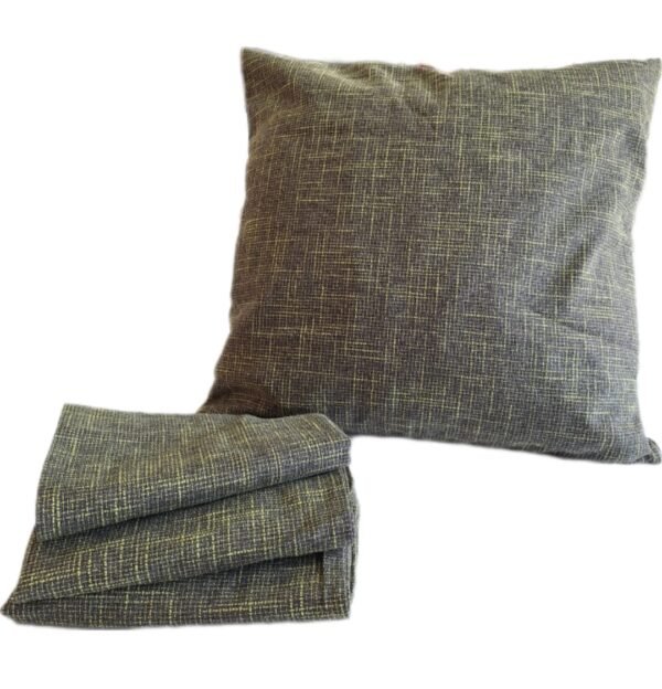 Funda de cojín de 50 * 50 marrón jaspeado