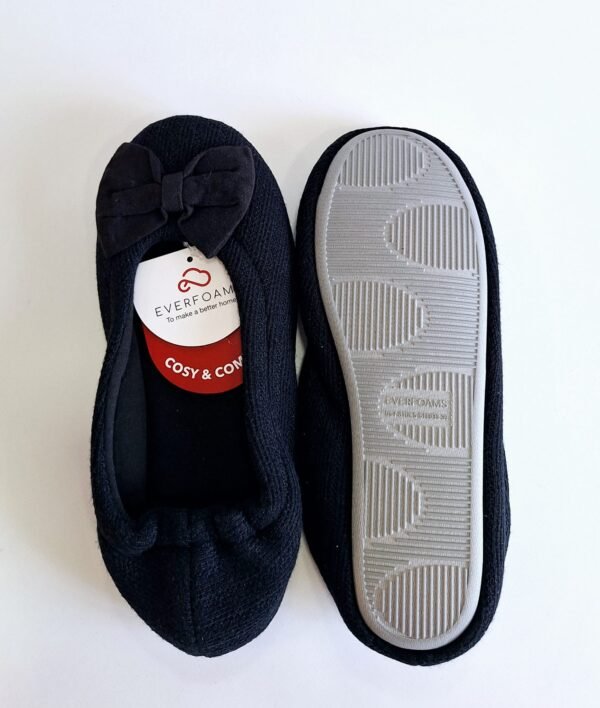 Pantuflas bailarinas ligeras de rizo y algodón