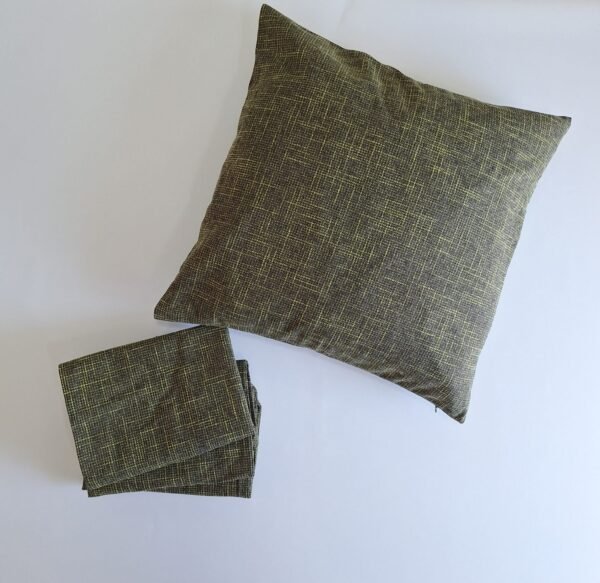 Funda de cojín de 50 * 50 marrón jaspeado