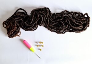 Extensiones de cabello de ganchillo