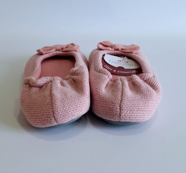 Pantuflas bailarinas ligeras de rizo y algodón