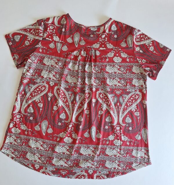 d874e0e6-094c-4971-a0c3-17e616fa0983 Blusa con Estampado de Cachemira y Cuello en V